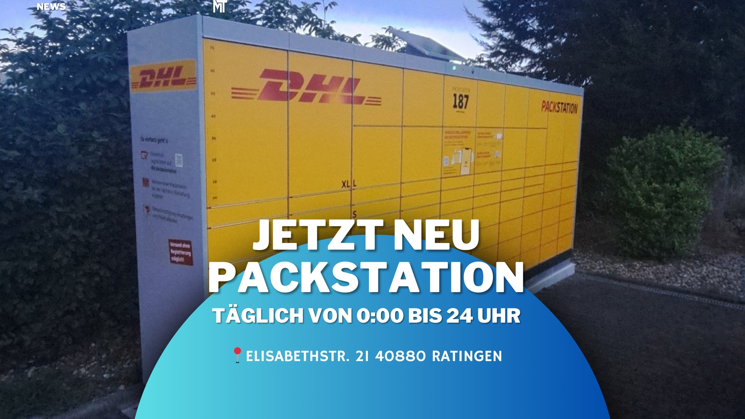 Neue Packstation auf der Elisabethstraße in Ratingen Tiefenbroich