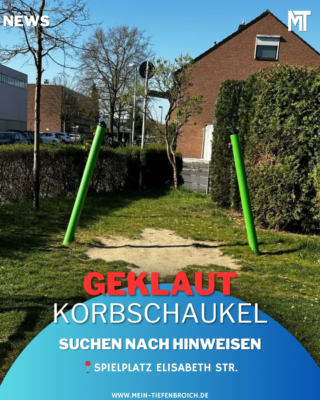 Korbschaukel gestohlen!