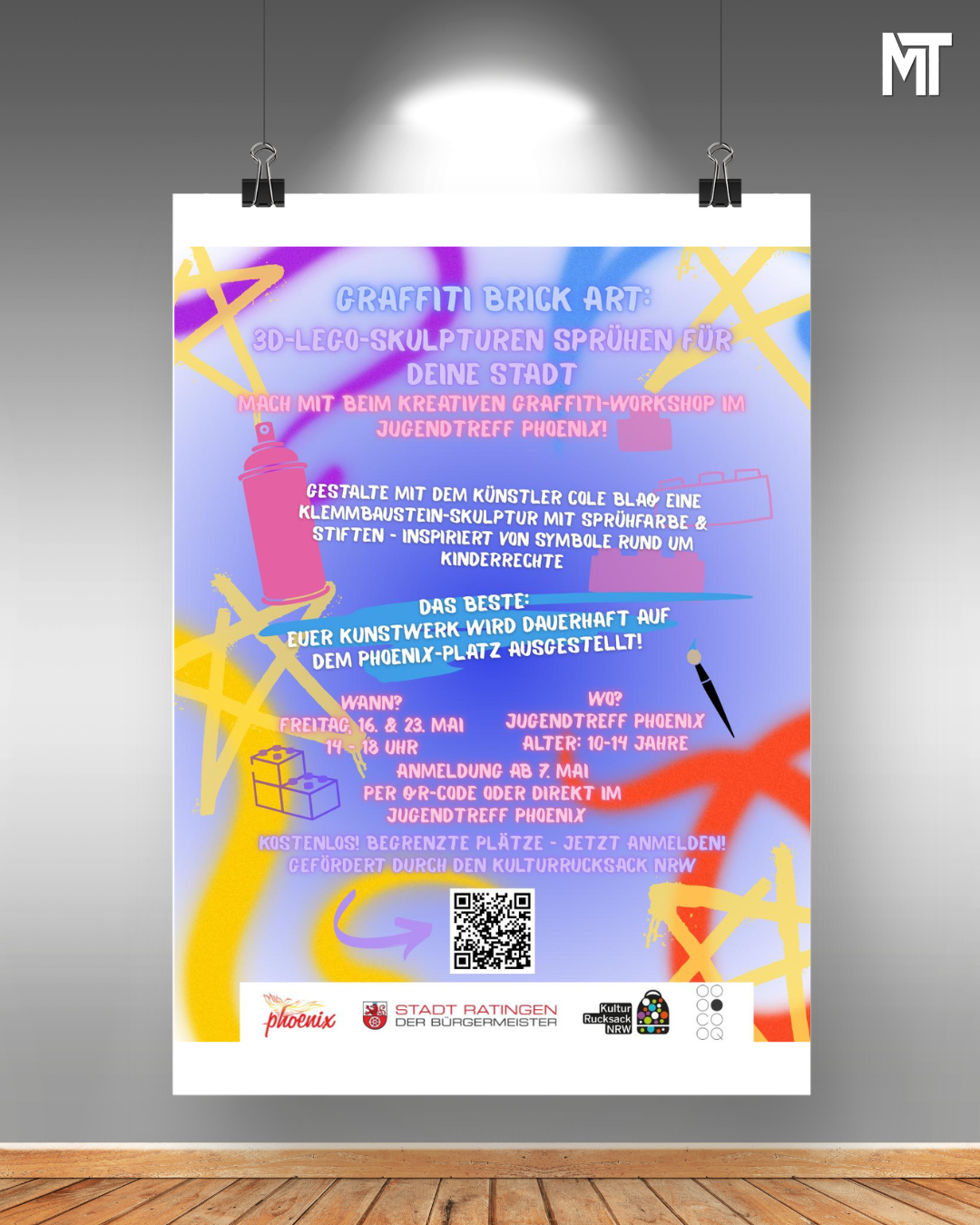 Graffiti Brick Art: Kreativer Workshop für Jugendliche im Jugendtreff Phoenix