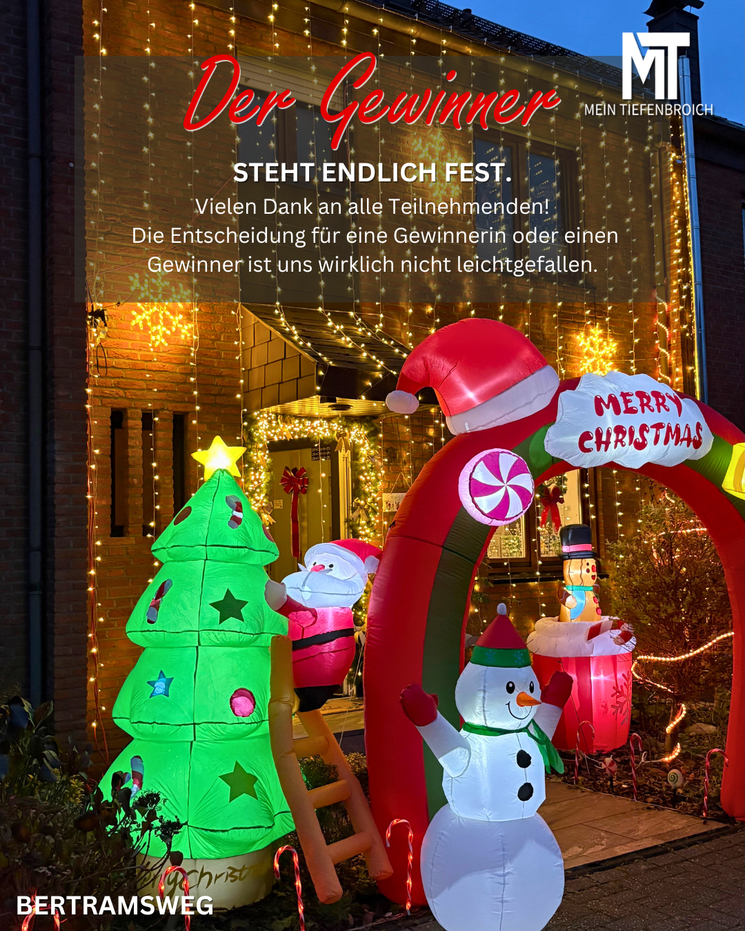 Gewinner unseres Weihnachtsdeko-Gewinnspiels!