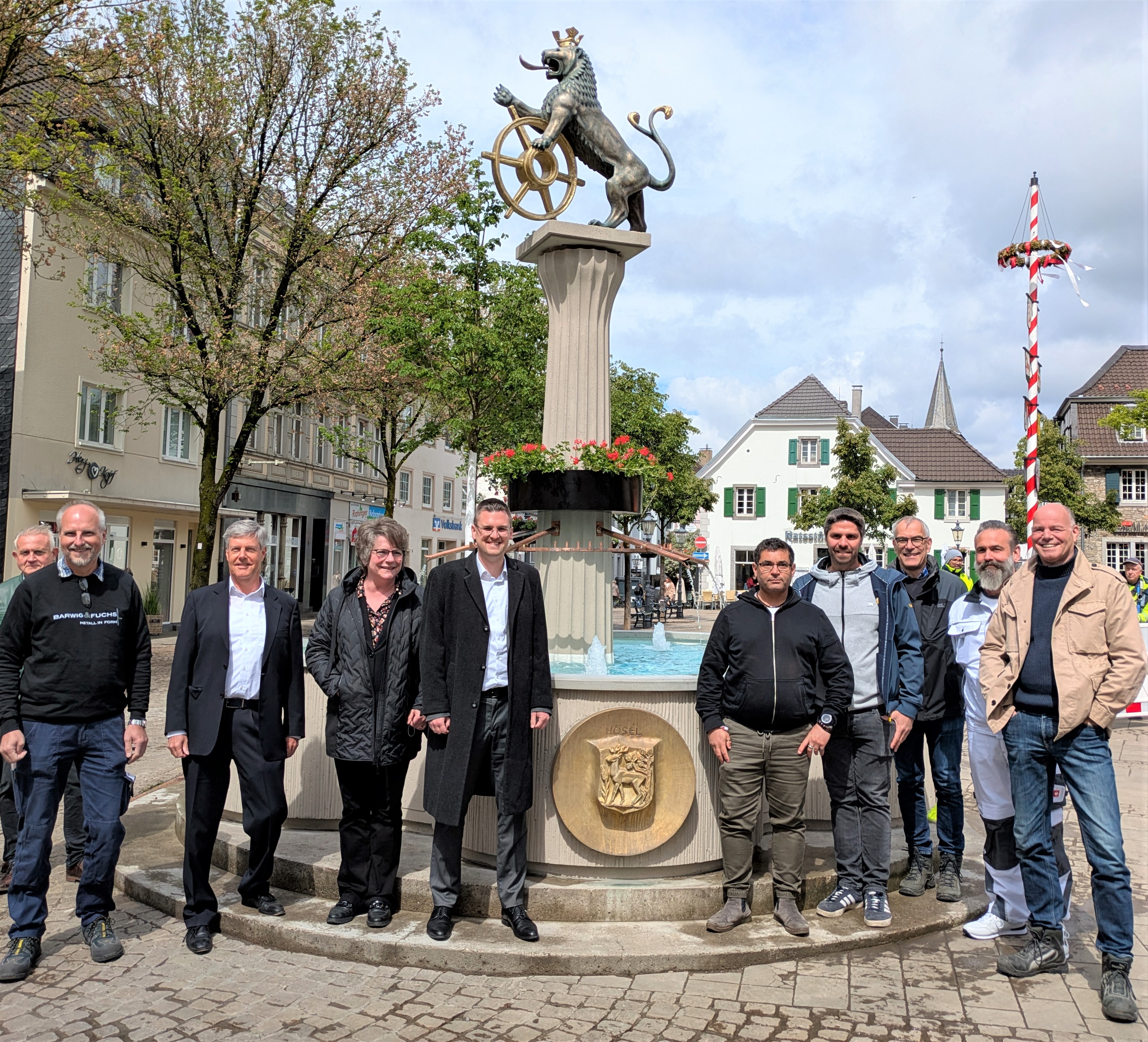 Der Löwenbrunnen sprudelt wieder