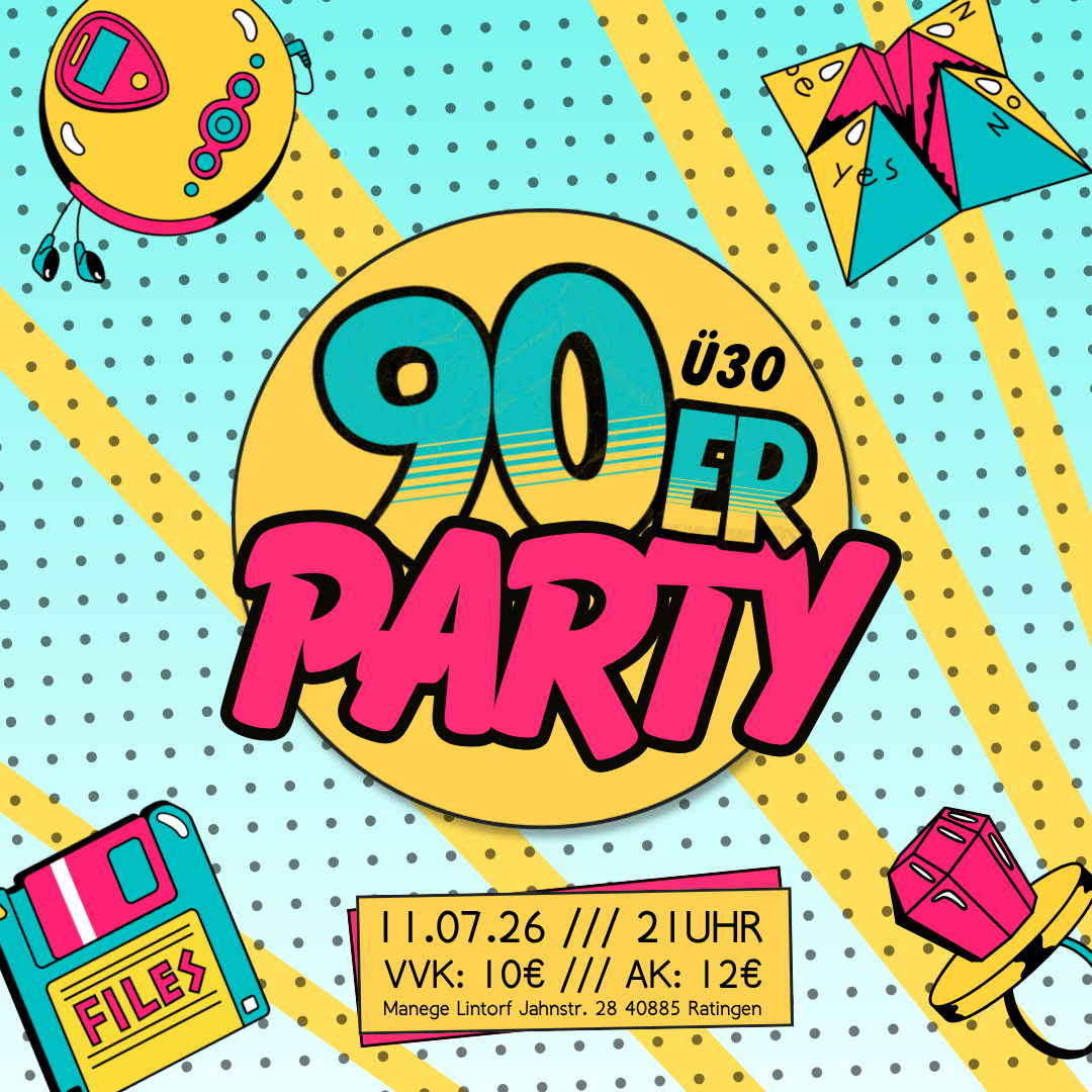 Neon, Nostalgie und Eurodance: 90er Party in der Manege